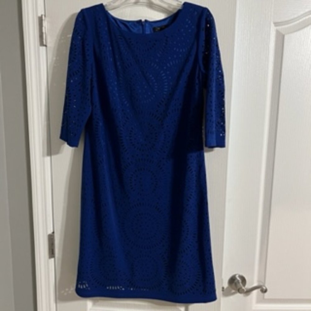 Tahari Women's Dress 12 Blue